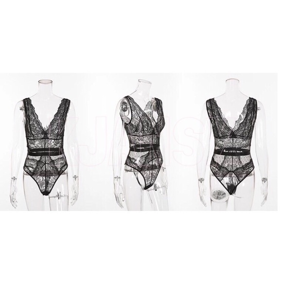 Black Lace Bodysuit - Picture 6 of 6